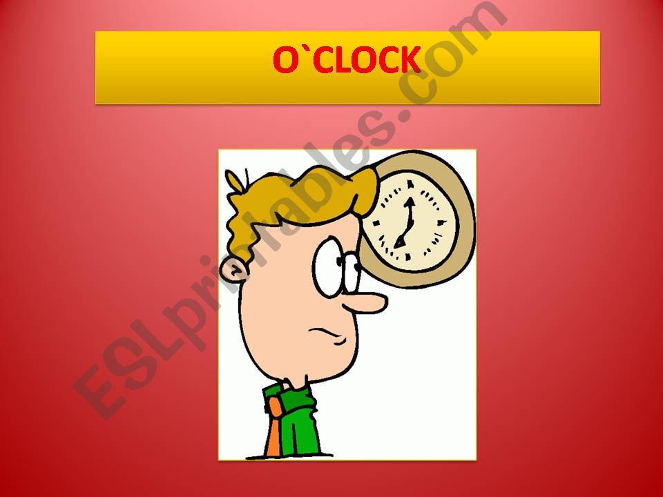 O`CLOCK powerpoint